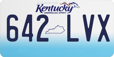 KY license plate 642LVX