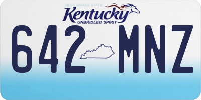 KY license plate 642MNZ