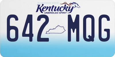 KY license plate 642MQG