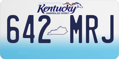 KY license plate 642MRJ