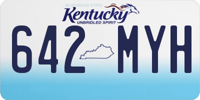 KY license plate 642MYH