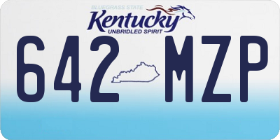 KY license plate 642MZP