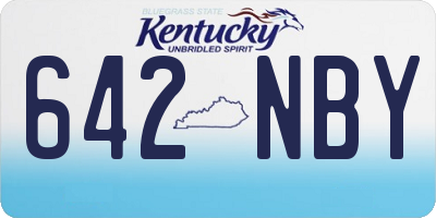 KY license plate 642NBY