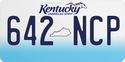 KY license plate 642NCP