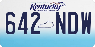 KY license plate 642NDW