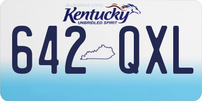 KY license plate 642QXL