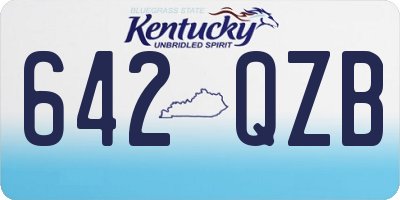 KY license plate 642QZB