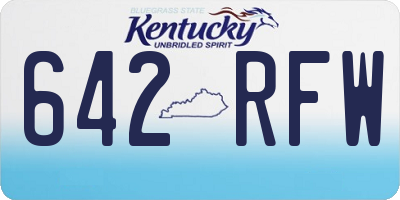 KY license plate 642RFW