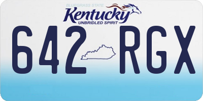 KY license plate 642RGX