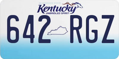 KY license plate 642RGZ