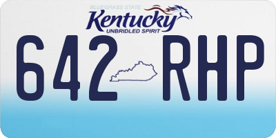 KY license plate 642RHP