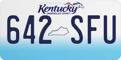 KY license plate 642SFU