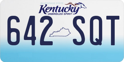KY license plate 642SQT