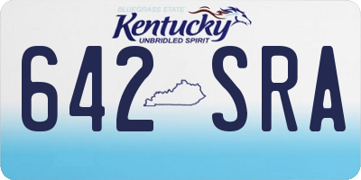 KY license plate 642SRA