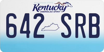 KY license plate 642SRB