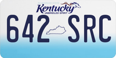 KY license plate 642SRC