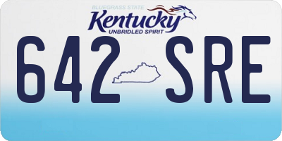 KY license plate 642SRE