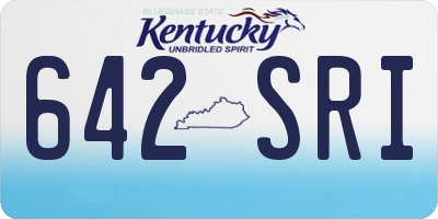 KY license plate 642SRI