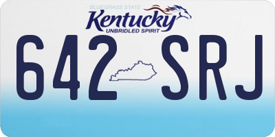 KY license plate 642SRJ