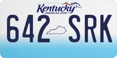 KY license plate 642SRK