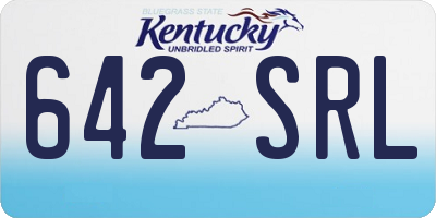 KY license plate 642SRL