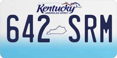 KY license plate 642SRM