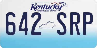 KY license plate 642SRP
