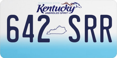 KY license plate 642SRR