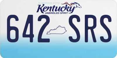 KY license plate 642SRS