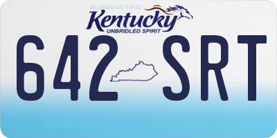 KY license plate 642SRT