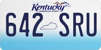 KY license plate 642SRU