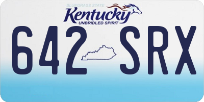 KY license plate 642SRX