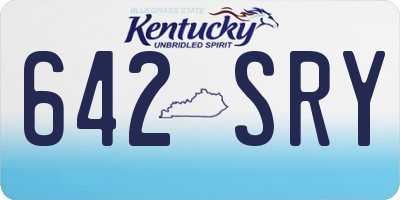 KY license plate 642SRY