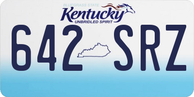 KY license plate 642SRZ