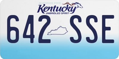 KY license plate 642SSE