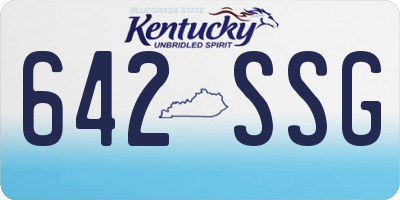 KY license plate 642SSG