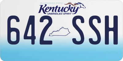 KY license plate 642SSH