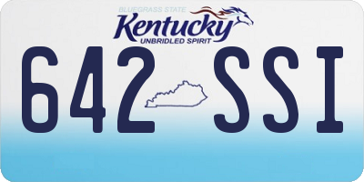 KY license plate 642SSI