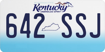 KY license plate 642SSJ