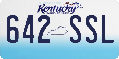 KY license plate 642SSL