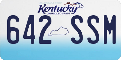 KY license plate 642SSM