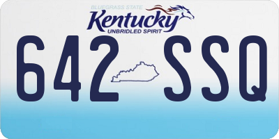 KY license plate 642SSQ