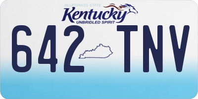 KY license plate 642TNV