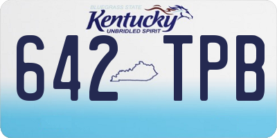 KY license plate 642TPB