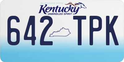 KY license plate 642TPK