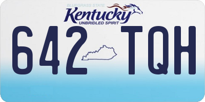KY license plate 642TQH
