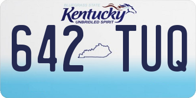 KY license plate 642TUQ