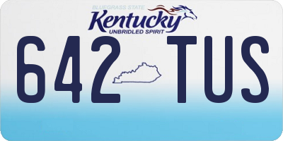 KY license plate 642TUS