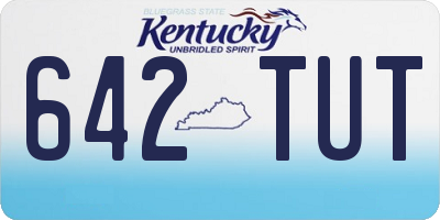 KY license plate 642TUT