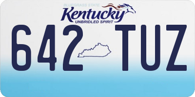KY license plate 642TUZ
